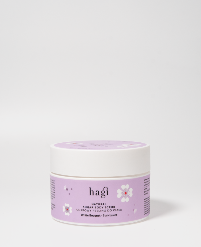 Hagi Cukrowy Peeling do ciala BIALY BUKIET- 200g